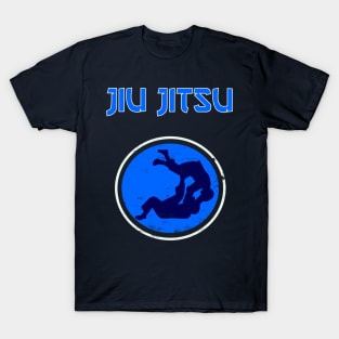 jiu-jitsu jiu jitsu bjj mma blue dot T-Shirt